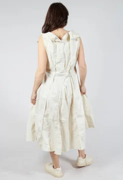 Rundholz Dip Dresses^Pleated Sleeveless Midi Dress in Greige