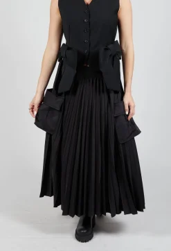 Mei Meij Skirts^Pleated Utility Skirt in Nero