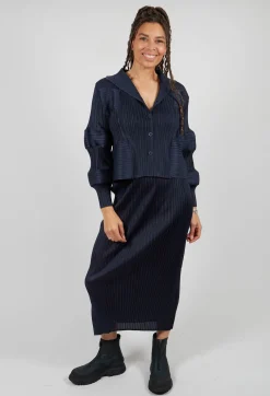 Mei Meij Shirts & Blouses^Plisse Bubble Shirt in Dark Nights