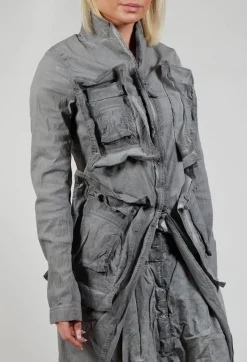 Rundholz Dip Coats^Pocket Overcoat in C.Coal 70% Cloud