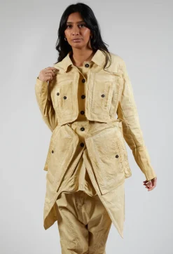 Rundholz Dip Coats^Pocket Utility Jacket in Wax Cloud