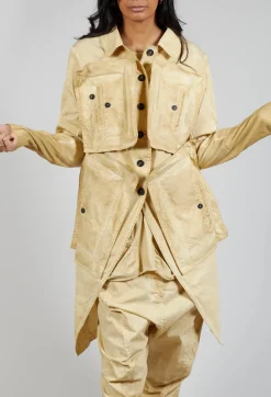 Rundholz Dip Coats^Pocket Utility Jacket in Wax Cloud