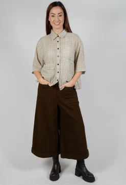 SOH Trousers^Pocket Wool Trousers in Brown