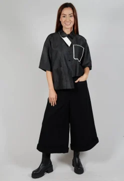 SOH Trousers^Pocket Wool Trousers in Black