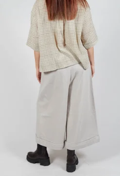 SOH Trousers^Pocket Wool Trousers in Cream