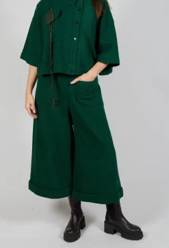 SOH Trousers^Pocket Wool Trousers in Forest