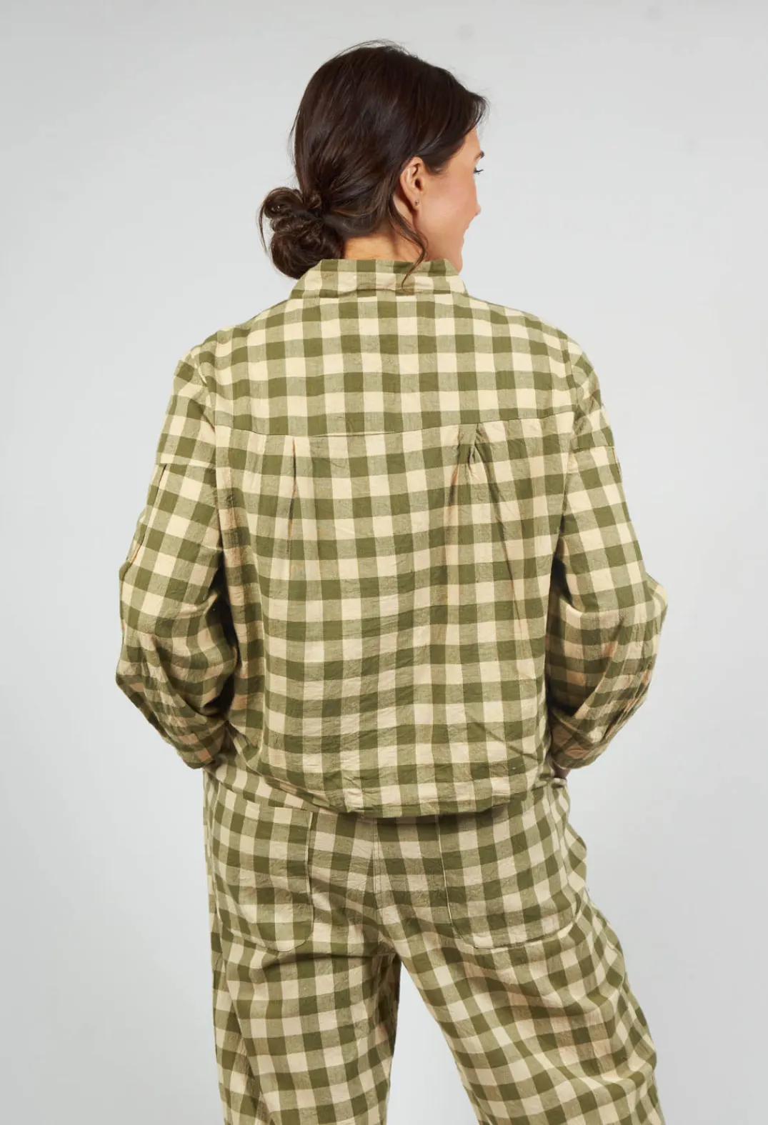 Les Ours Jackets^Poe Jacket in Carreaux Vert