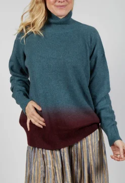 Traces of Me Jumpers^Polar Jumper in Teal Hollister