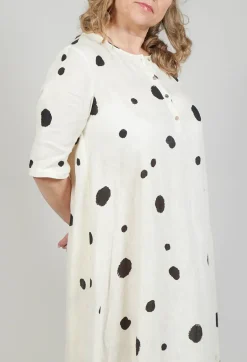 Operificio Neirami Dresses^Polka Dot Smock Dress in Pois Nero