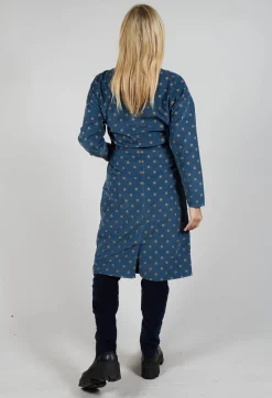 Blueberry Shirts & Blouses^Polkadot Needlecord Open Collar Shirt Dress in Navy