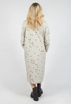 Apuntob Dresses^Polkadot Shirt Dress in Sand