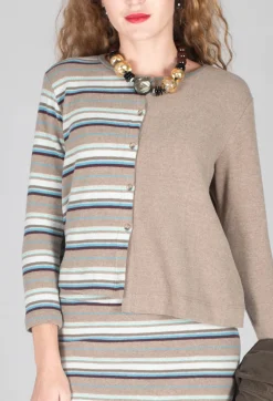Mama B Cardigans^Polpa Cardigan in Alpaca Stripe