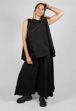 Pluslavie Tops^Pop Top Vest in Black