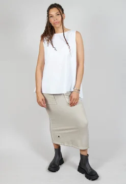 Pluslavie Tops^Pop Top Vest in White