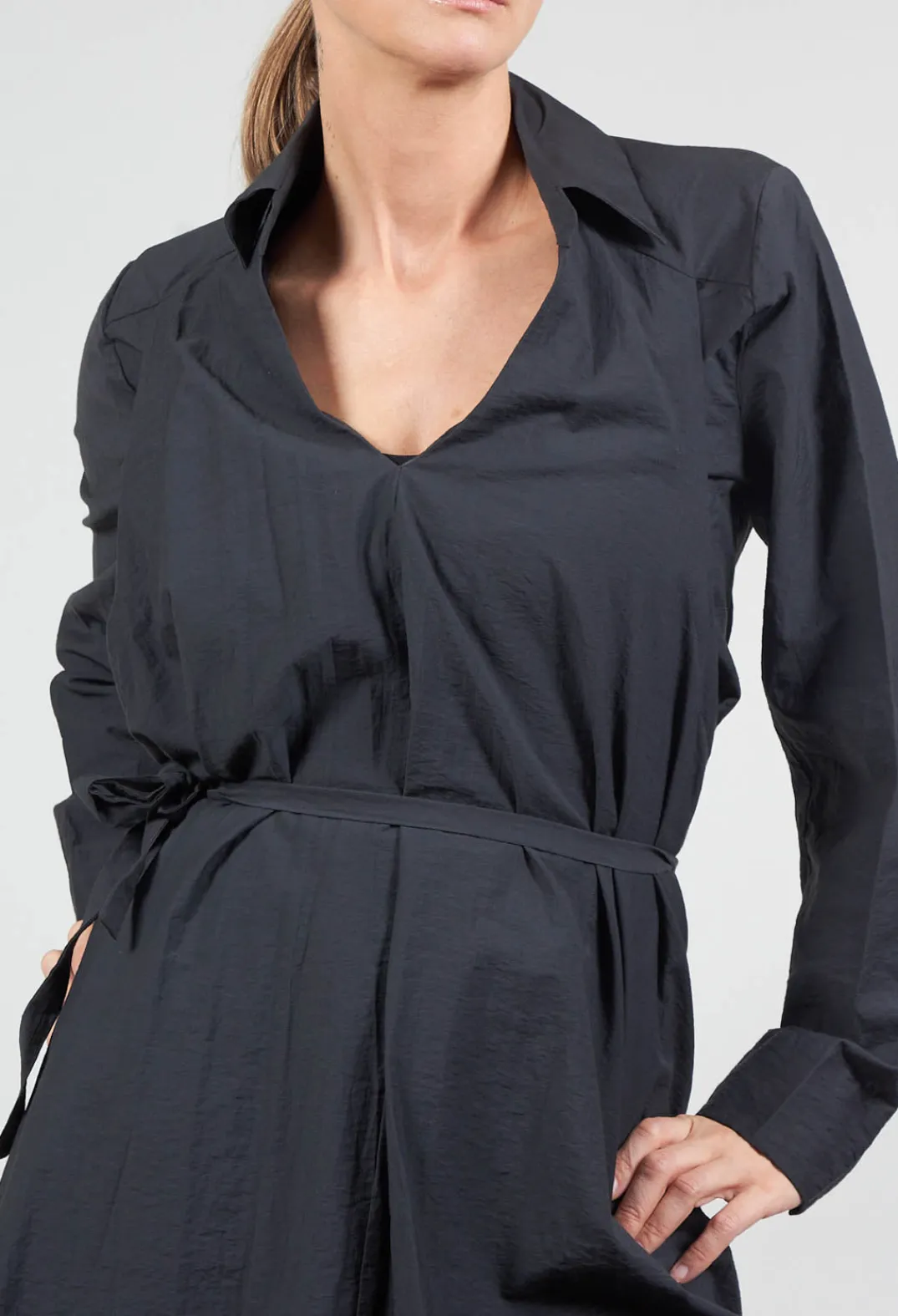 Jayko Shirts & Blouses^Poplin Len Shirt in Ardoise
