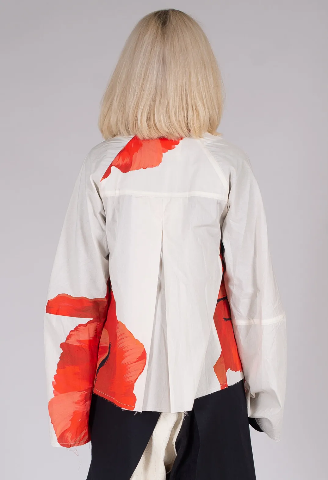 Marc Point Jackets^Poppy Print Jacket in White and Red