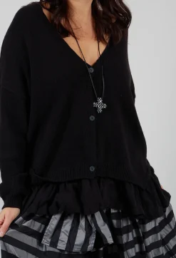 Pluslavie Jumpers^Pops Cardigan in Black