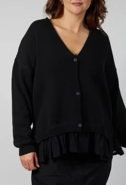Pluslavie Jumpers^Pops Cardigan in Black