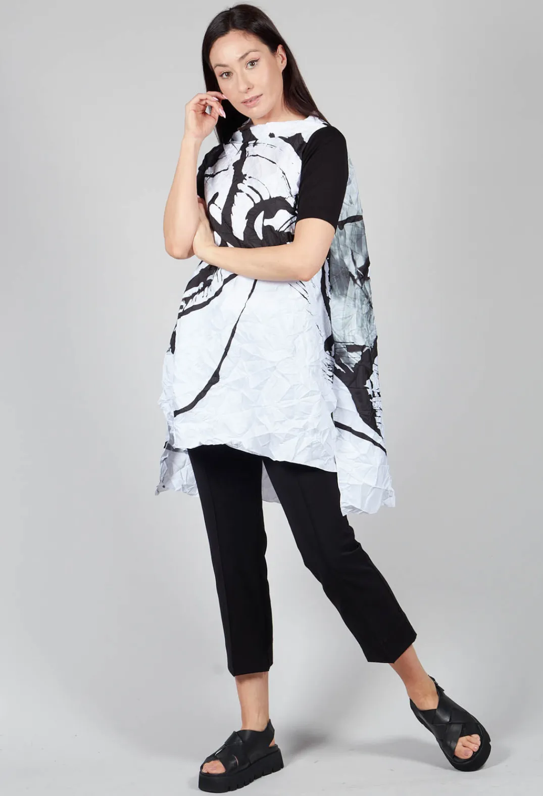 Xenia Design Tops^PORS Top in Black White Colourful