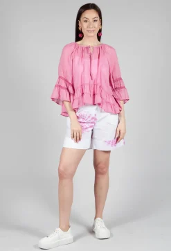 Sfizio Tops^Prairie Blouse in Desert Pink