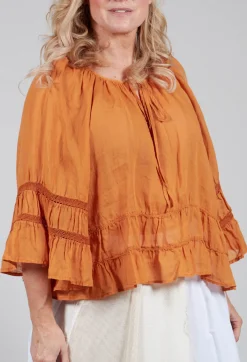 Sfizio Tops^Prairie Blouse in Red