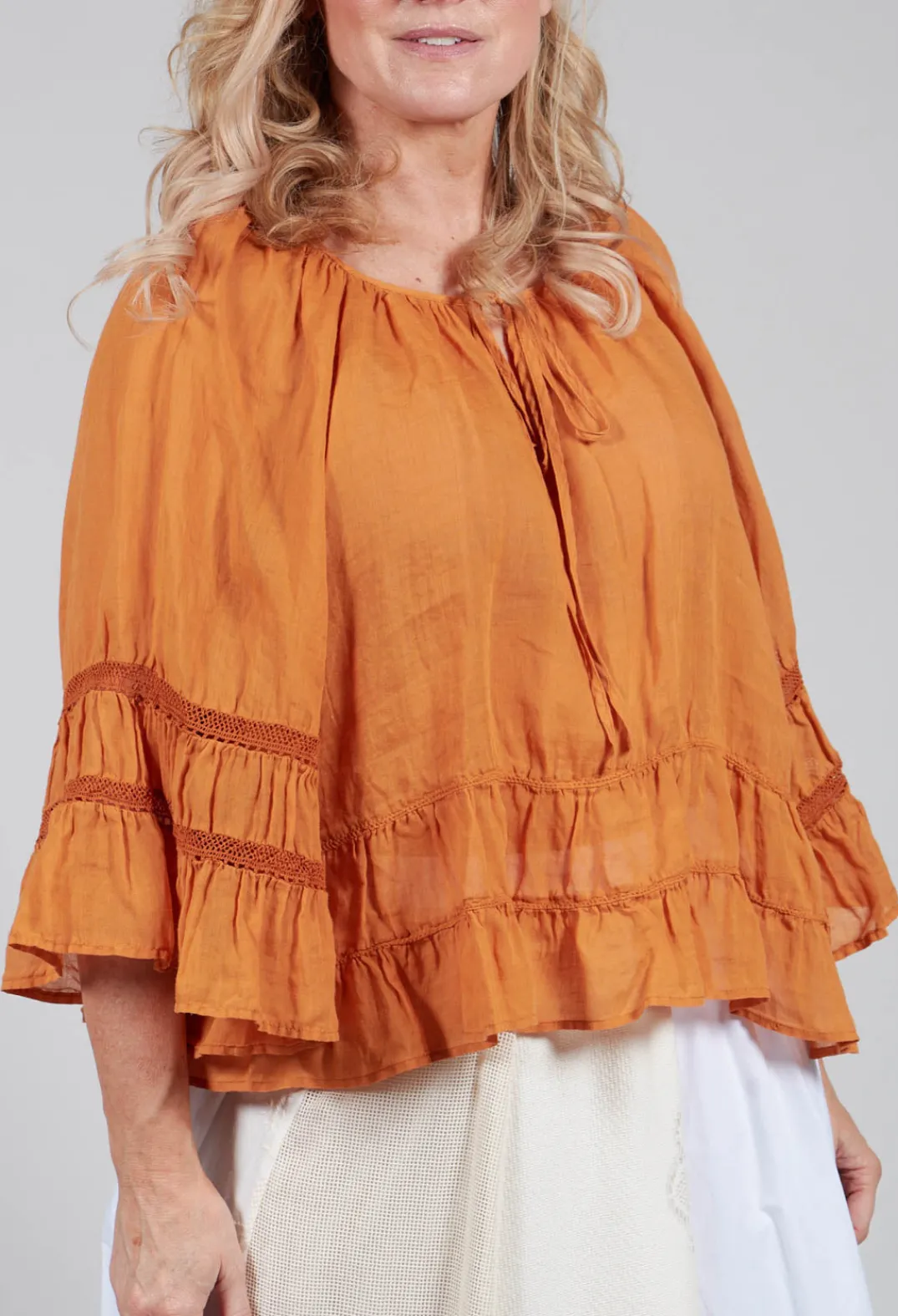 Sfizio Tops^Prairie Blouse in Red
