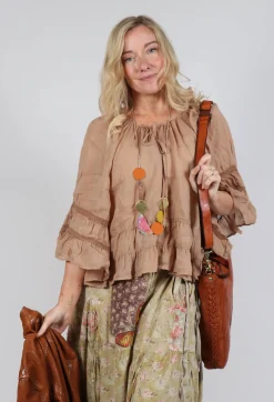 Sfizio Tops^Prairie Blouse in Tulum Sand