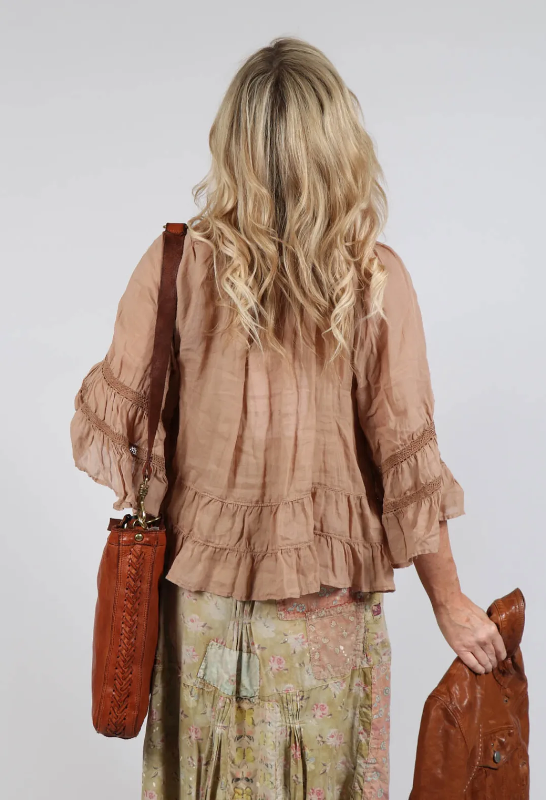 Sfizio Tops^Prairie Blouse in Tulum Sand
