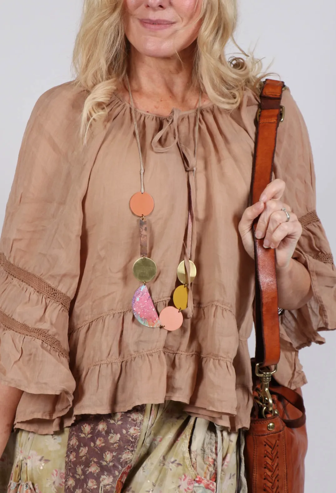 Sfizio Tops^Prairie Blouse in Tulum Sand