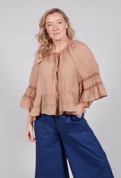 Sfizio Tops^Prairie Blouse in Tulum Sand
