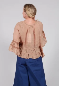 Sfizio Tops^Prairie Blouse in Tulum Sand