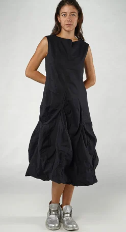 Rundholz Mainline Dresses^PRE-ORDER -  Bubble Midi Dress in Starwhite (Pictured in Black)