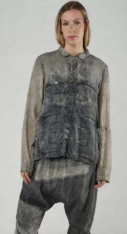 Rundholz Mainline Shirts & Blouses^PRE-ORDER -  Button Up Shirt in Moon Pigment (Pictured in Asteroid Pigment)
