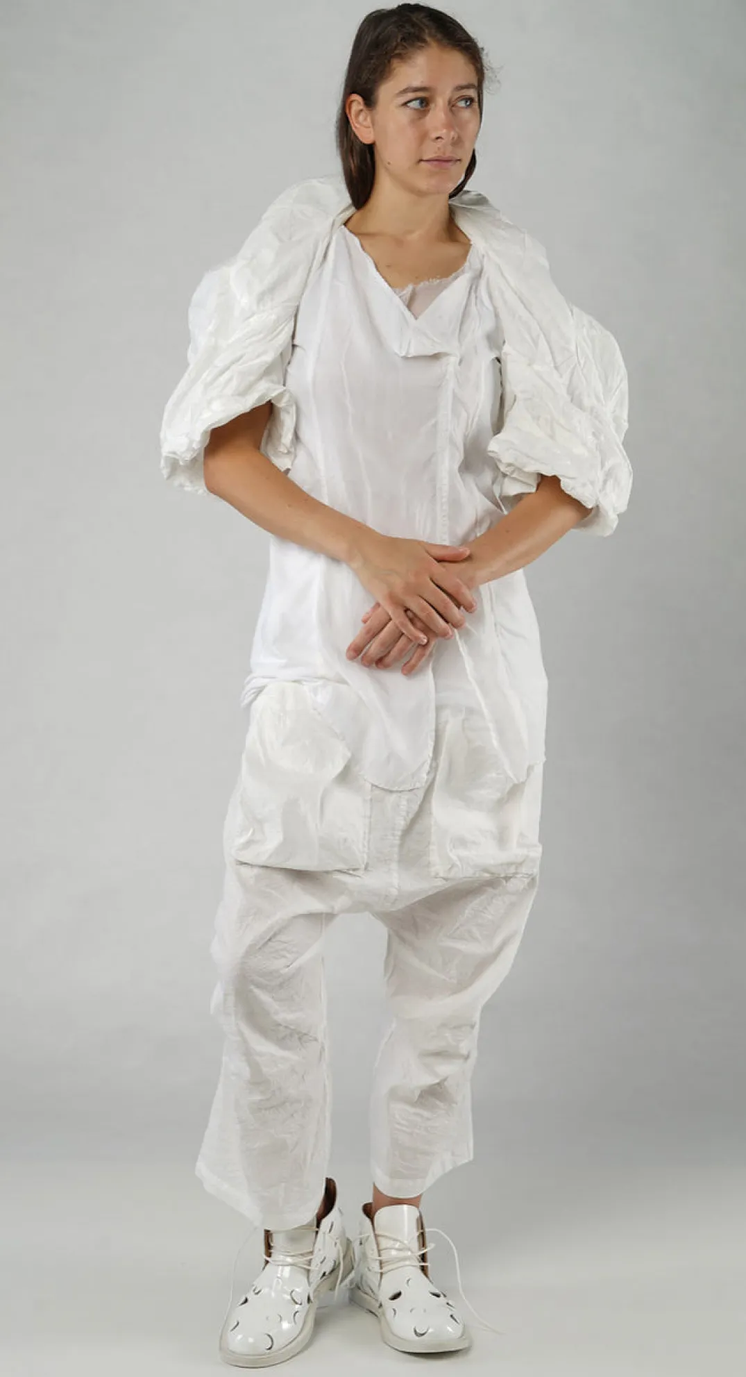 Rundholz Mainline Jackets^PRE-ORDER - Cropped Bubble Jacket in Galaxy (Pictured in Starwhite)