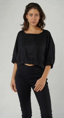 Rundholz Mainline Tops^PRE-ORDER -  Cropped T-Shirt in Galaxy Sparkle (Pictured in Black Sparkle)