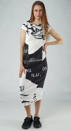 Rundholz Black Label Dresses^PRE-ORDER - Fitted Dress in Malibu Print (Pictured in Black Print)