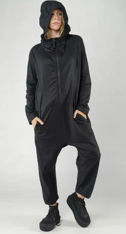 Rundholz Mainline Jumpsuits^PRE-ORDER -  Hooded Jumpsuit in Moon Sparkle (Pictured in Black Sparkle)