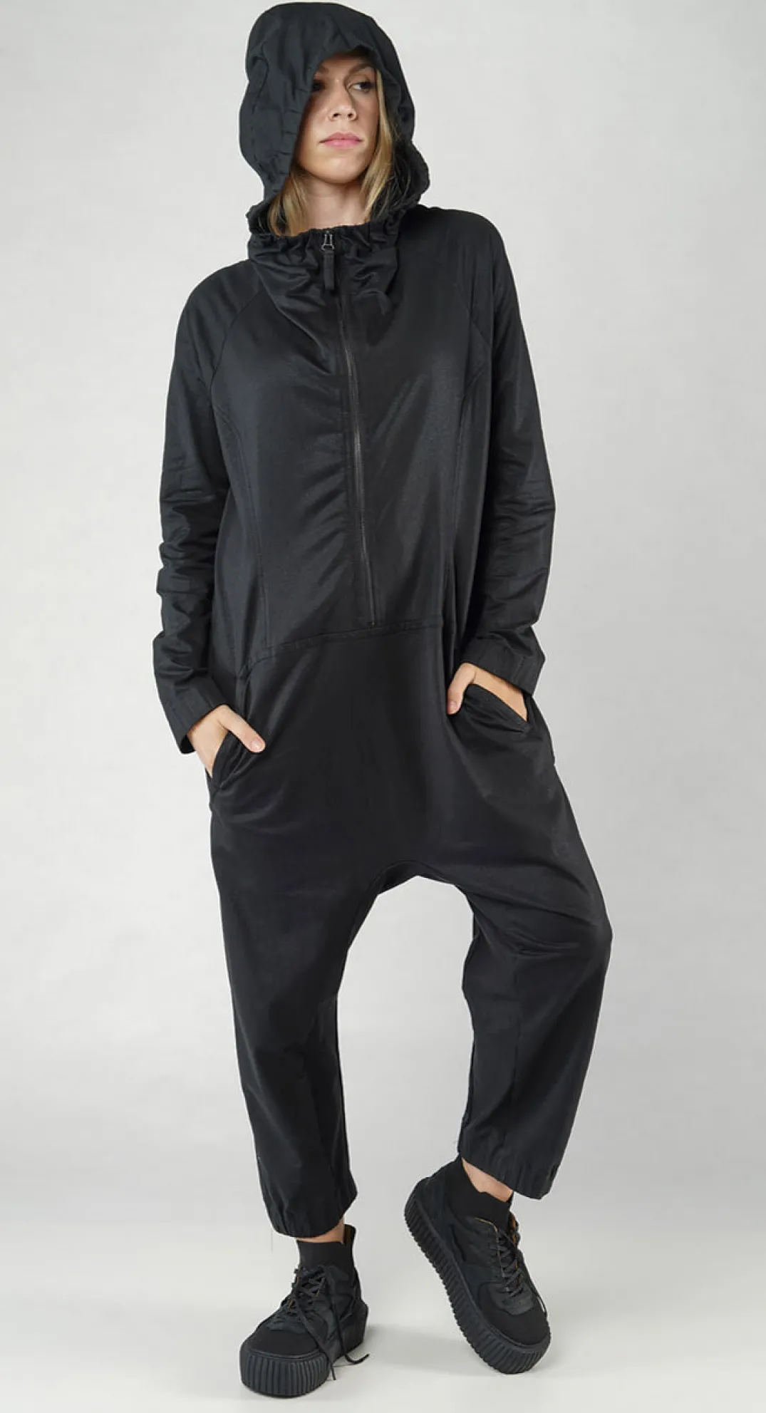 Rundholz Mainline Jumpsuits^PRE-ORDER - Hooded Jumpsuit in Galaxy Sparkle (Pictured in Black Sparkle)