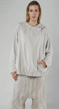 Rundholz Mainline Tops^PRE-ORDER -  Hooded Sweatshirt in Starwhite
