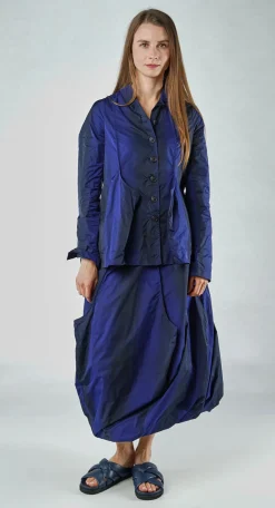 Rundholz Black Label Jackets^PRE-ORDER - Jacket with Feature Pleats in Black Navy