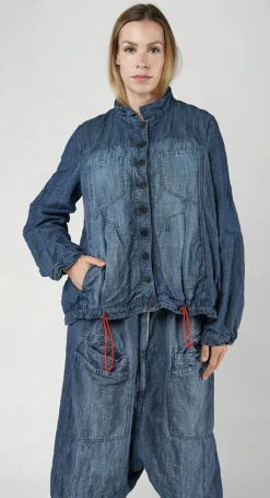 Rundholz Dip Jackets^PRE-ORDER - Lightweight Utility Jacket in Semibleach (Pictured in Stonewash)