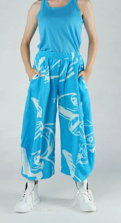 Rundholz Black Label Trousers^PRE-ORDER - Linen Balloon Trousers in Grey Print (Pictured in Malibu Print)