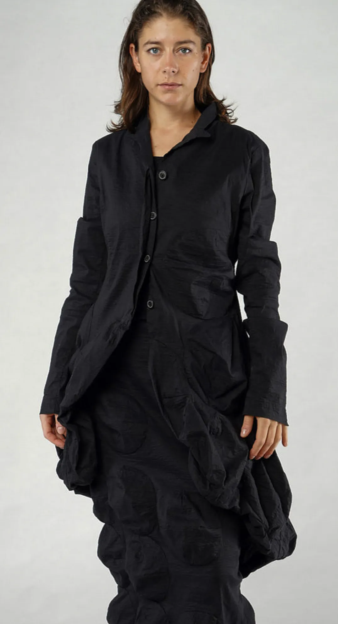 Rundholz Mainline Coats^PRE-ORDER - Longline Bubble Coat in Asteroid (Pictured in Black)