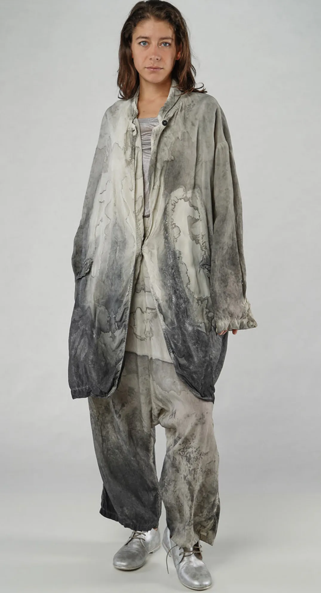 Rundholz Mainline Coats^PRE-ORDER - Loose Fit Coat in Moon Pigment (Pictured in Asteroid Pigment)