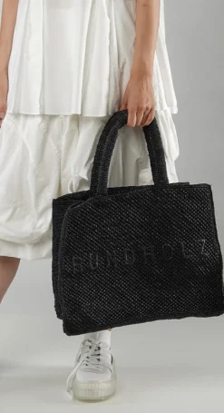 Rundholz Mainline Bags^PRE-ORDER -  Medium Raffia Tote in The (Pictured in Black)