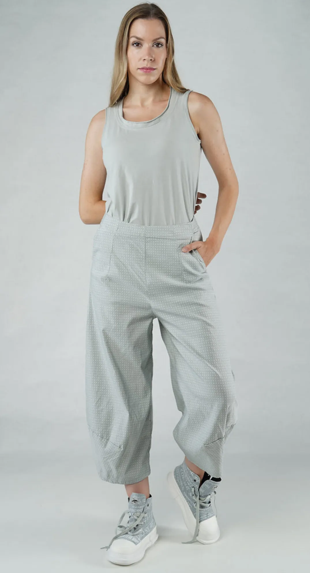 Rundholz Black Label Trousers^PRE-ORDER - Pull On Balloon Trousers in Navy Check (Pictured in Grey Check)