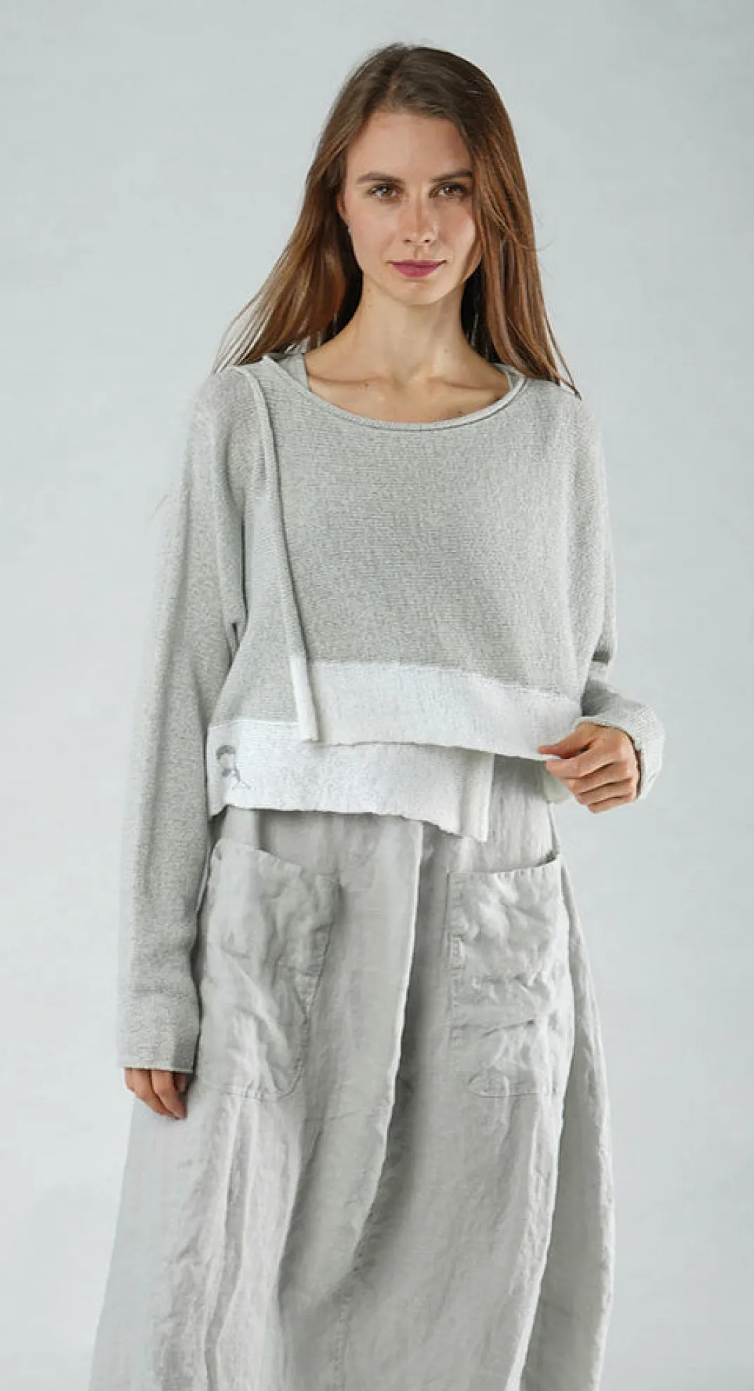 Rundholz Black Label Jumpers^PRE-ORDER - Relaxed Fit Jumper in Black Print (Pictured in Grey Print)