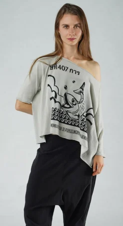 Rundholz Black Label Jumpers^PRE-ORDER - Relaxed Pullover in Malibu Offwhite (Pictured in Grey Black)