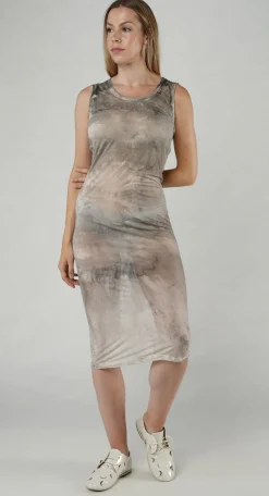 Rundholz Mainline Dresses^PRE-ORDER -  Sheer Print Dress in Asteroid Pigment