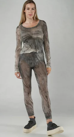 Rundholz Mainline Leggings^PRE-ORDER -  Sheer Print Leggings in Moon Pigment (Pictured in Asteroid Pigment)